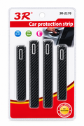 3R Carbon Fiber Car Door Protection Strips – 4Pcs | Scratch Guard & Door Edge Protector